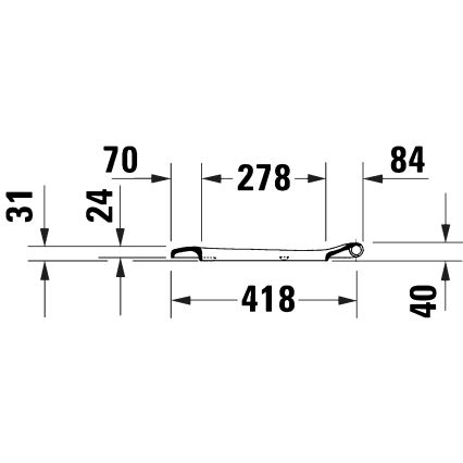 Duravit 28210000 - Κάθισμα WC D-CODE 37,4x43,3 cm λευκό