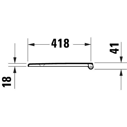 Duravit 28210000 - Κάθισμα WC D-CODE 37,4x43,3 cm λευκό