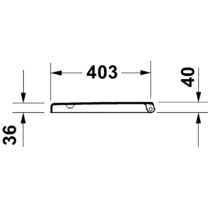 Duravit 28310000 - Κάθισμα τουαλέτας D-CODE 37,4x42 cm λευκό