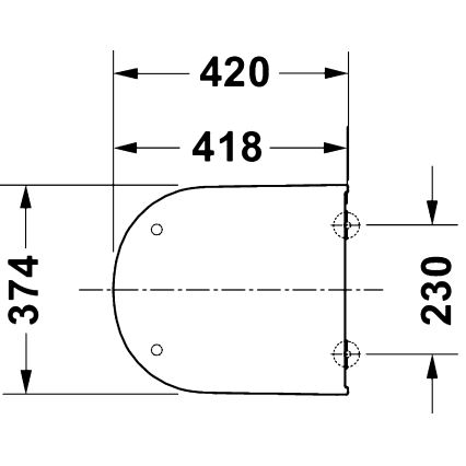 Duravit 28310000 - Κάθισμα τουαλέτας D-CODE 37,4x42 cm λευκό