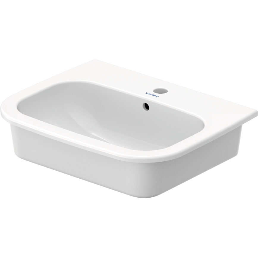 Duravit 337540000 - Νιπτήρας για εντοιχισμό D-CODE 54,5x43,5 cm, κεραμικός, γυαλιστερό λευκό