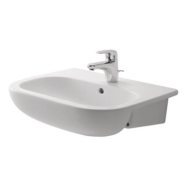 Duravit 339550000 - Εντοιχιζόμενος νιπτήρας D-CODE 55x44 cm, κεραμικός/γυαλιστερό λευκό