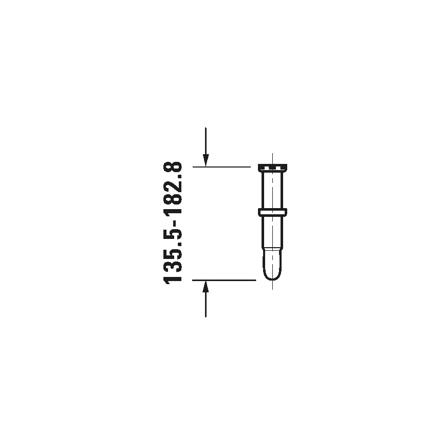 Duravit 50260000 - Σιφόνι νιπτήρα UNIVERSAL σε γυαλιστερό χρώμιο