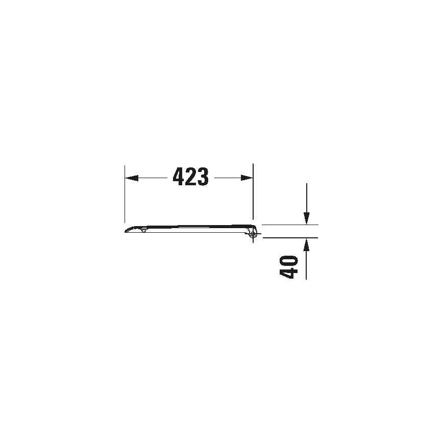 Duravit 67390099 - Κάθισμα WC SoftClose D-CODE 35x43,8 cm λευκό