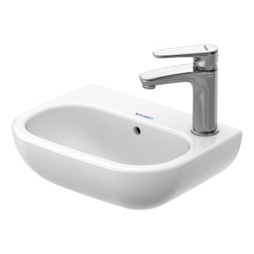 Duravit 7053600082 - Επιτοίχιος νιπτήρας D-CODE 36x27 cm, κεραμικός σε γυαλιστερό λευκό