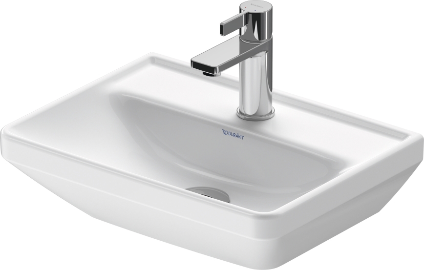 Duravit 738450041 - Επιτοίχιος νιπτήρας D-NEO 45x33,5 cm, κεραμικός σε γυαλιστερό λευκό