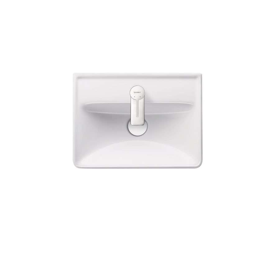 Duravit 738450041 - Επιτοίχιος νιπτήρας D-NEO 45x33,5 cm, κεραμικός σε γυαλιστερό λευκό