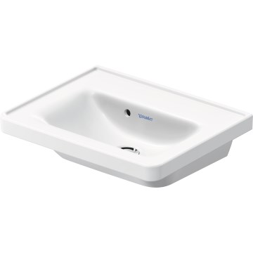 Duravit 742500060 - Επιτοίχιος νιπτήρας D-NEO 50x40 cm, κεραμικός σε γυαλιστερό λευκό