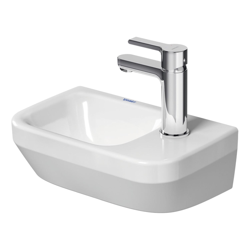 Duravit 7453600412 - Κρεμαστός νιπτήρας D-NEO 36 x 22 εκ., κεραμικός, γυαλιστερό λευκό