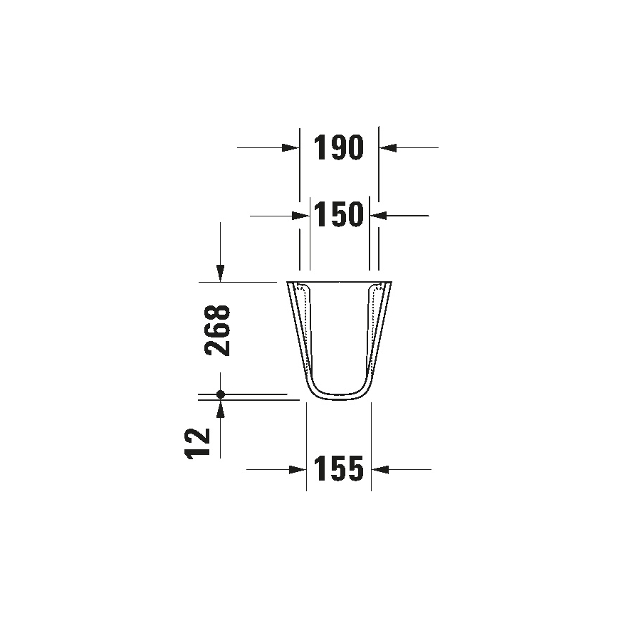 Duravit 8571800002 - Κάλυμμα σιφώνιου D-CODE 30x26,8 cm κεραμικό/γυαλιστερό λευκό