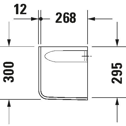 Duravit 8571800002 - Κάλυμμα σιφώνιου D-CODE 30x26,8 cm κεραμικό/γυαλιστερό λευκό