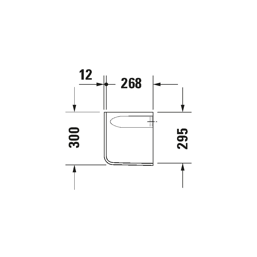 Duravit 8571800002 - Κάλυμμα σιφώνιου D-CODE 30x26,8 cm κεραμικό/γυαλιστερό λευκό