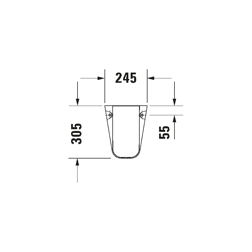 Duravit 8571800002 - Κάλυμμα σιφώνιου D-CODE 30x26,8 cm κεραμικό/γυαλιστερό λευκό
