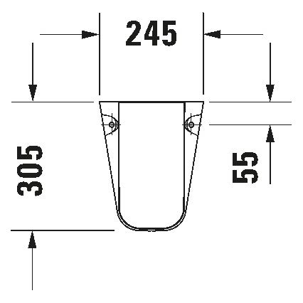 Duravit 8571800002 - Κάλυμμα σιφώνιου D-CODE 30x26,8 cm κεραμικό/γυαλιστερό λευκό