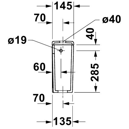 Duravit 9530000852 - Καζανάκι για WC D-CODE 4,5/3 λ., κεραμικό/λευκό