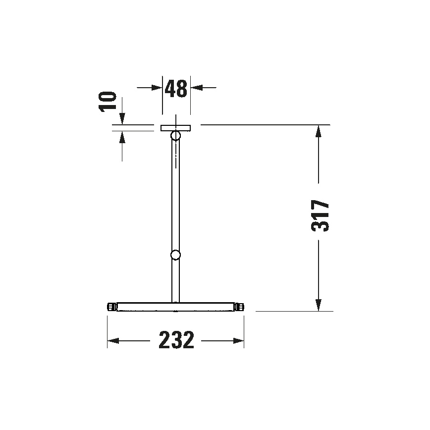 Duravit 99121000 - Επιτοίχιος καλλυντικός καθρέφτης D-CODE γυαλιστερό χρώμιο