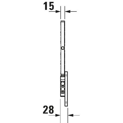 Duravit 99121000 - Επιτοίχιος καλλυντικός καθρέφτης D-CODE γυαλιστερό χρώμιο