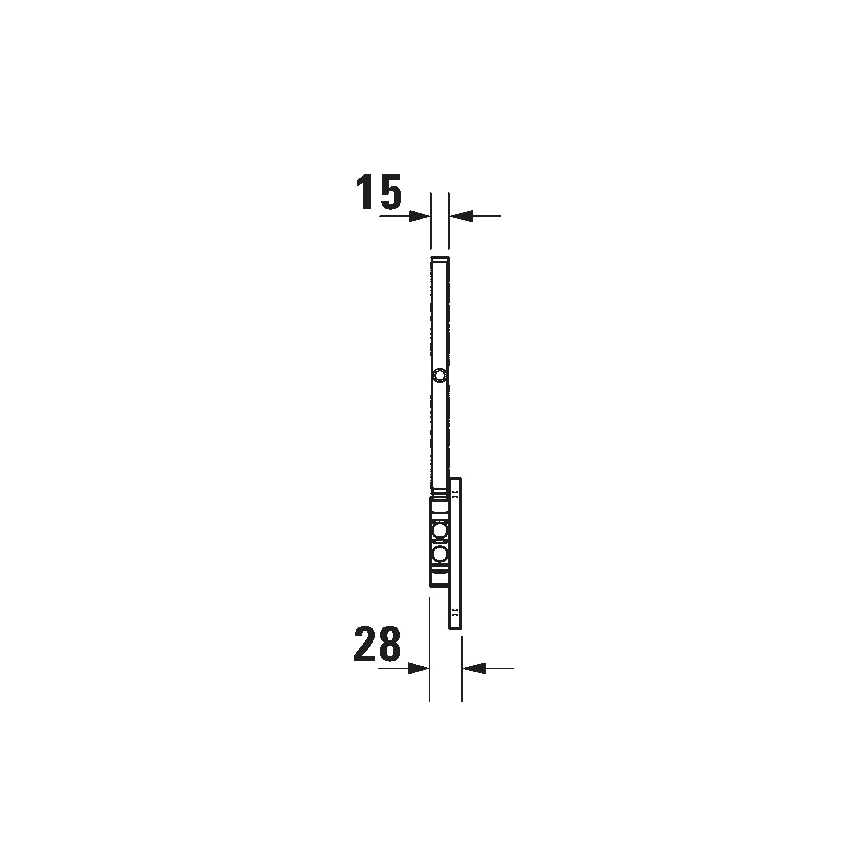 Duravit 99121000 - Επιτοίχιος καλλυντικός καθρέφτης D-CODE γυαλιστερό χρώμιο