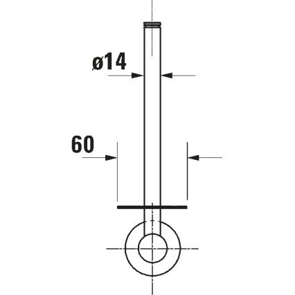 Duravit 99154600 - Βάση για χαρτί υγείας D-CODE ματ μαύρο