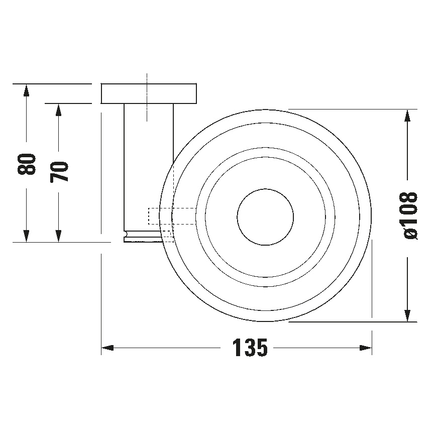 Duravit 99181000 - Επιτοίχια σαπουνοθήκη D-CODE, δεξιά, σε γυαλιστερό χρώμιο