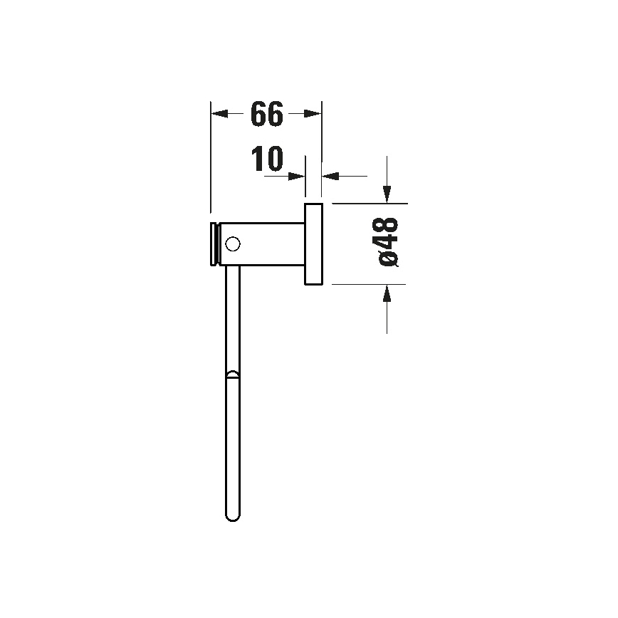 Duravit 99214600 - Κρεμάστρα τοίχου για πετσέτες D-CODE ματ μαύρο