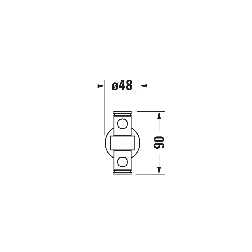 Duravit 99221000 - Επιτοίχια κρεμάστρα για πετσέτες D-CODE 44,7 cm γυαλιστερό χρώμιο