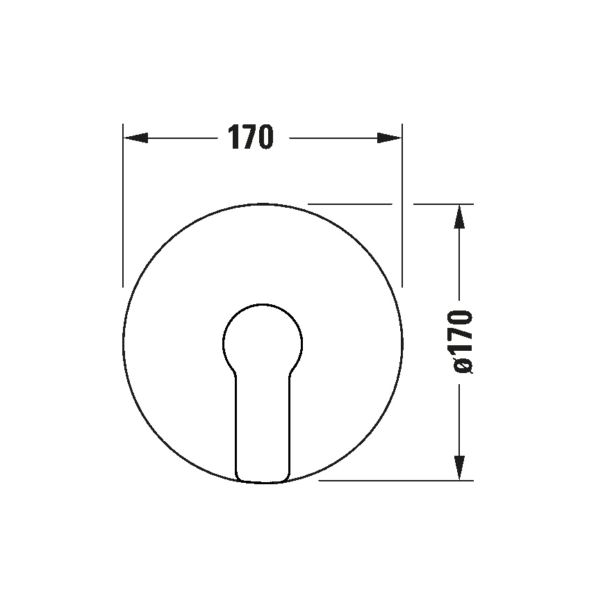 Duravit DC4210010046 - Εντοιχισμένος μίκτης ντους D-CODE, ματ μαύρο