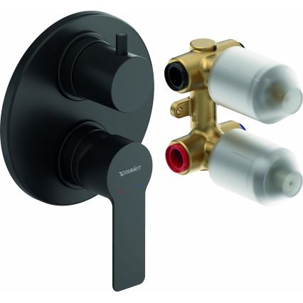 Duravit DC5210008046 - Μπαταρία ντους για εντοιχιζόμενη εγκατάσταση D-CODE, ματ μαύρη