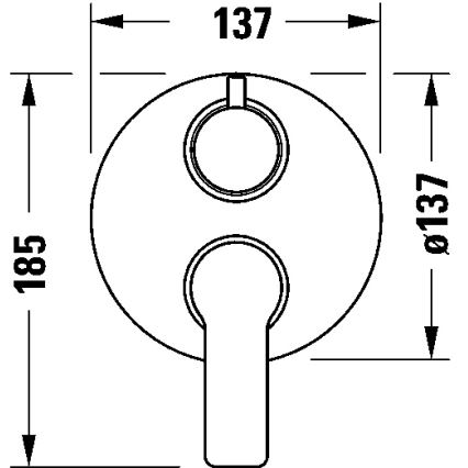 Duravit DC5210008046 - Μπαταρία ντους για εντοιχιζόμενη εγκατάσταση D-CODE, ματ μαύρη