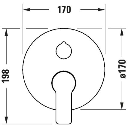 Duravit DC5210018010 - Μπαταρία μπανιέρας D-CODE για εντοιχιζόμενη εγκατάσταση, σε γυαλιστερό χρώμιο