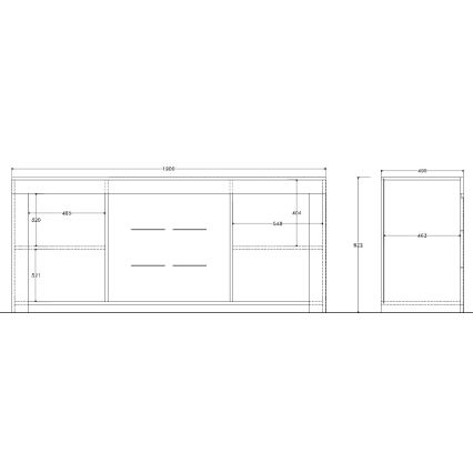 Λευκή συρταριέρα FINERA