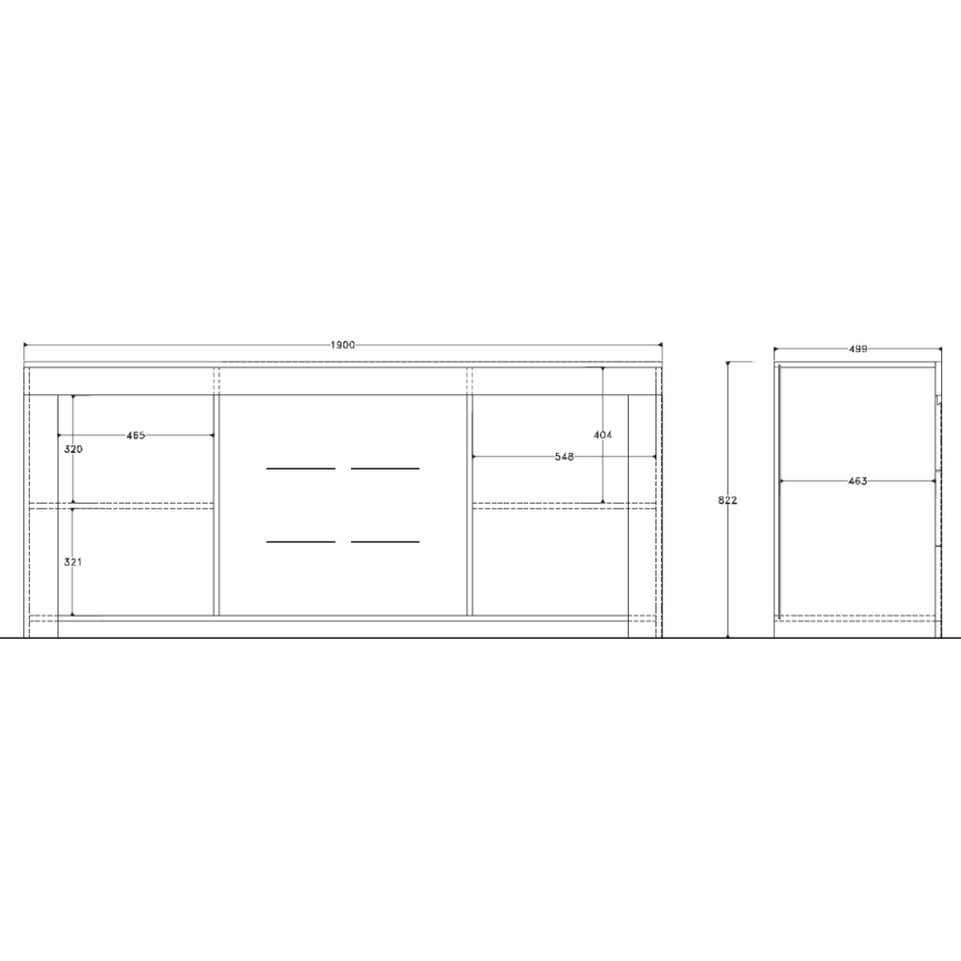 Λευκή συρταριέρα FINERA
