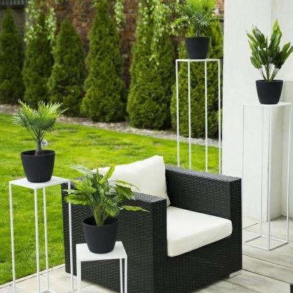 Βάση για λουλούδια 100x24 εκ. λευκή