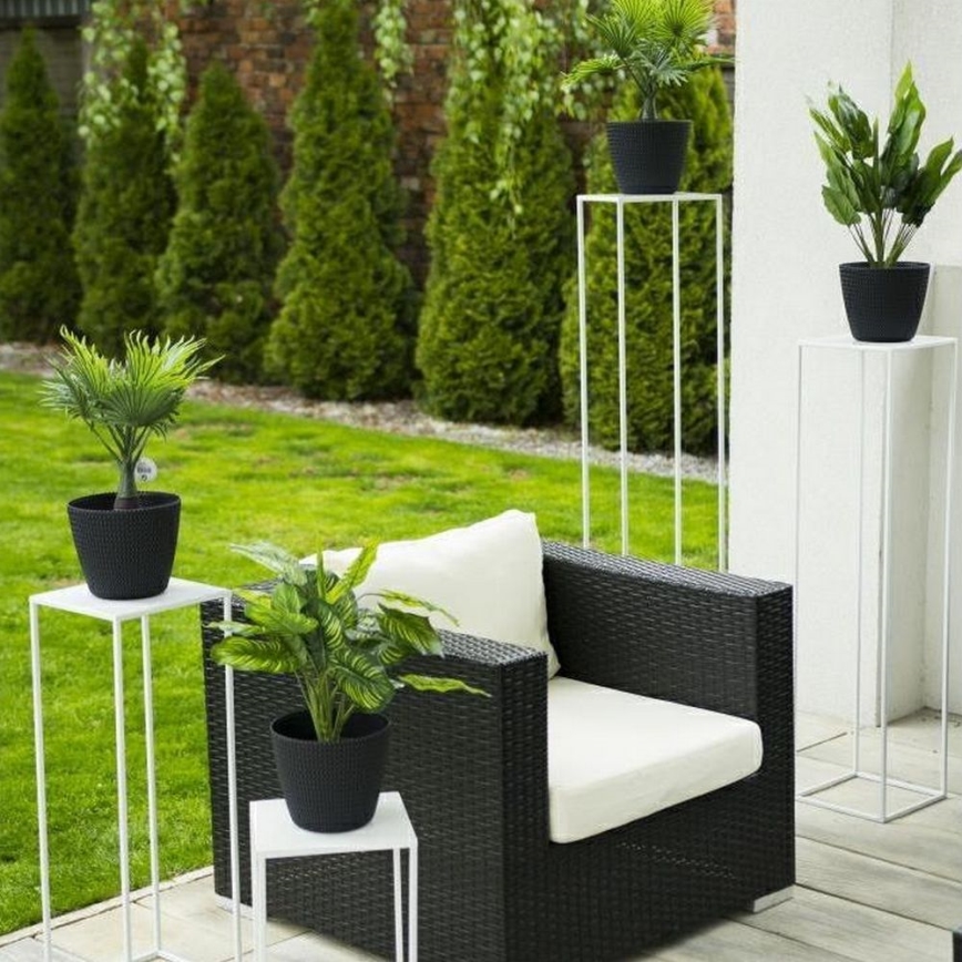 Βάση για λουλούδια 100x24 εκ. λευκή