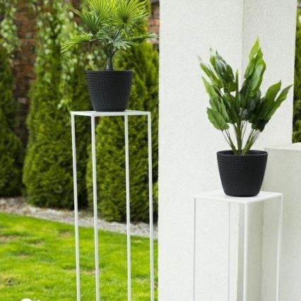 Βάση για λουλούδια 100x24 εκ. λευκή