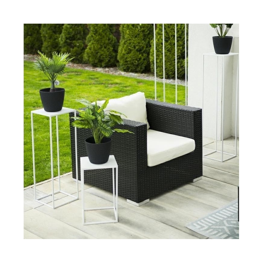 Βάση για λουλούδια 40x24 εκ. λευκή