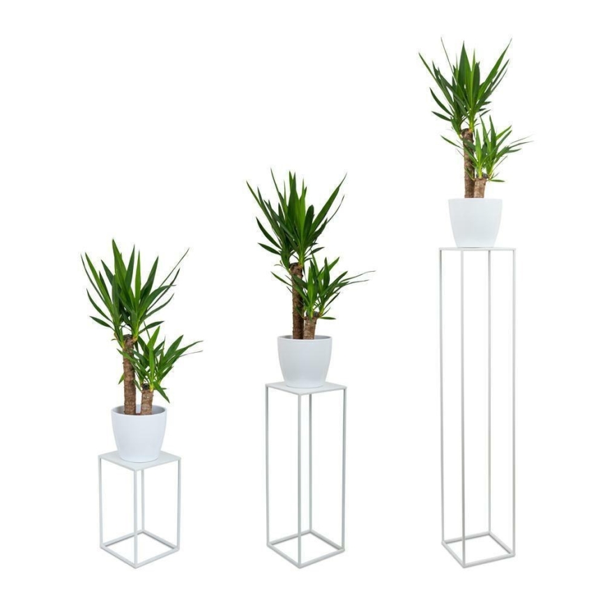 Βάση για λουλούδια 40x24 εκ. λευκή