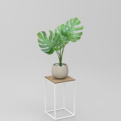 Βάση για λουλούδια 40x24 εκ. λευκή