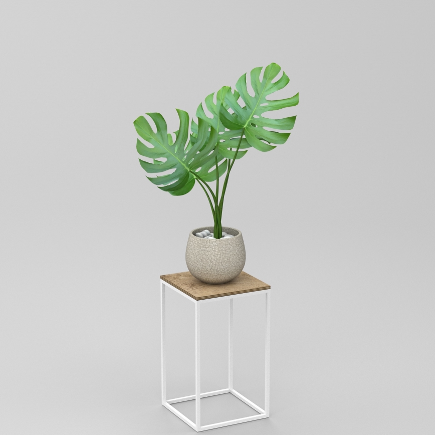 Βάση για λουλούδια 40x24 εκ. λευκή