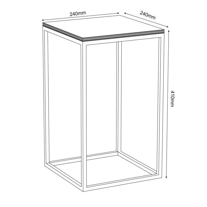 Βάση για λουλούδια 40x24 εκ. λευκή