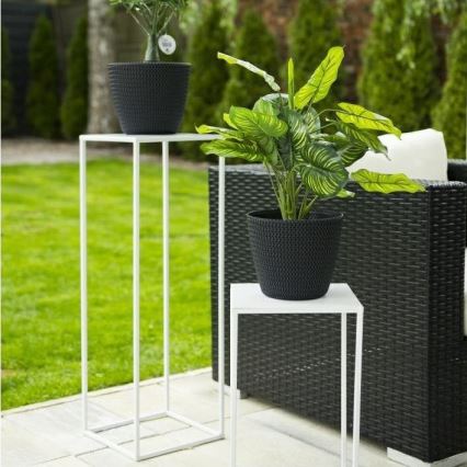 Βάση για λουλούδια 70x24 εκ. λευκή