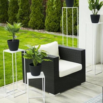 Βάση για λουλούδια 70x24 εκ. λευκή