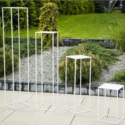 Βάση για λουλούδια 70x24 εκ. λευκή