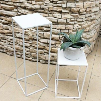 Βάση για λουλούδια 70x24 εκ. λευκή