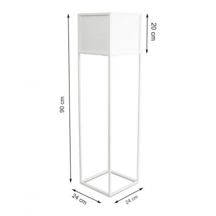 Βάση για λουλούδια 90x24 εκ. λευκή