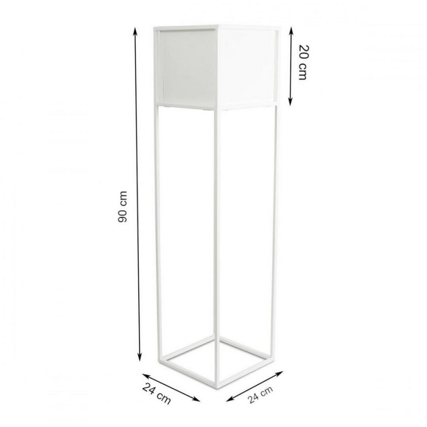 Βάση για λουλούδια 90x24 εκ. λευκή