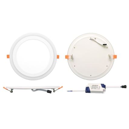 Κρεμαστό φως οροφής LED DUO LED/18W/230V + LED/6W