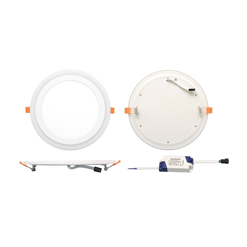 Κρεμαστό φως οροφής LED DUO LED/18W/230V + LED/6W