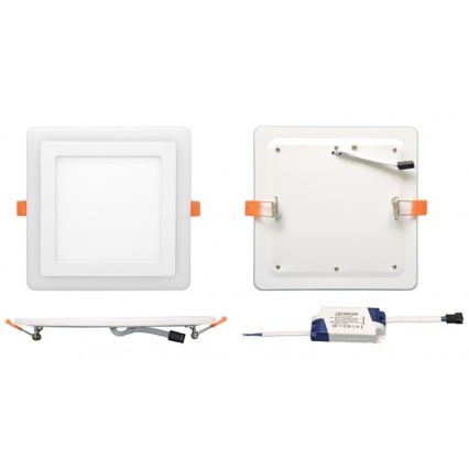Κρεμαστό φως οροφής LED DUO LED/18W/230V + LED/6W