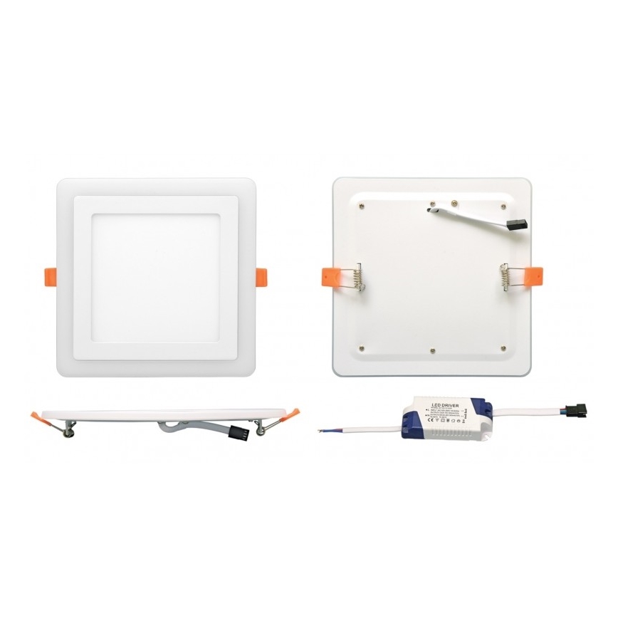 Κρεμαστό φως οροφής LED DUO LED/6W/230V + LED/3W